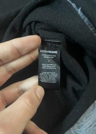 Zadig & voltaire 100% шерсть стильний светр джемпер від преміум бренду6 фото