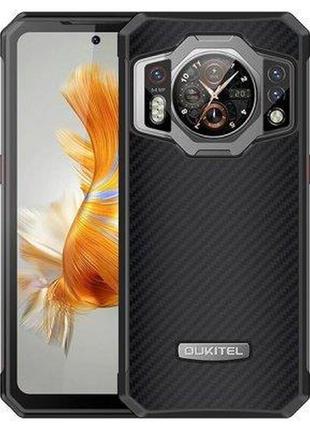 Смартфон oukitel wp21 12/256 гб black, 64+20+2/20мп, 6,78" ips, 2sim, ip68, 9800ма, helio g99