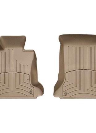 Передние weathertech коврики bmw 5-series 2003-10 e60 с бортиком бежевые 5 (бмв е60)