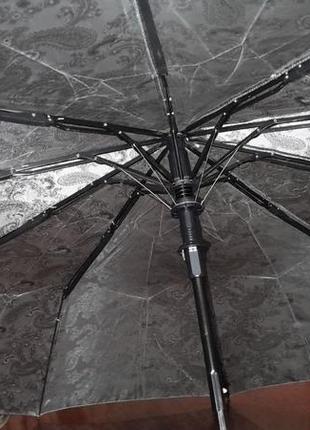 Женский зонт полуавтомат понж. три сложения.6 фото