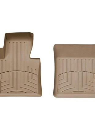 Передние коврики land rover range rover vogue 2003-09 с бортиком бежевые 450731 weathertech