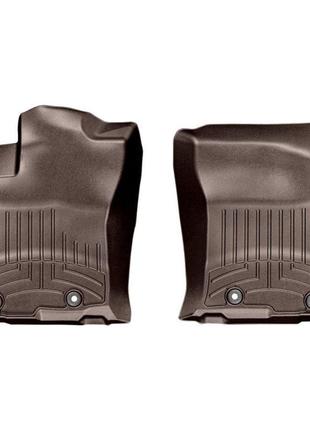 Передние коврики toyota land cruiser prado 150 2013- с бортиком какао 474931 weathertech
