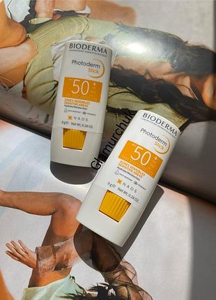 Bioderma photoderm stick spf50+ для чувствительных зон, 8 g