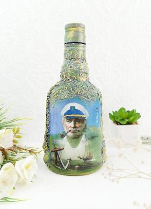 Бутылка подарочная"капитан"2 фото