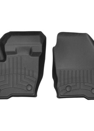 Килимки в салон (передні) ford edge 2016- з бортиком чорні 448451 weathertech