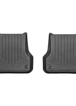 Задние weathertech коврики audi a6 2012- с бортиком черные 443742