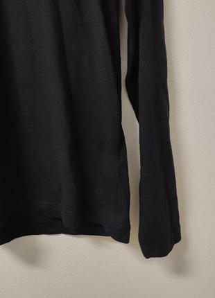 Лонгслів кофта футболка довгий рукав чоловіча класична повсякденна чорна  пряма slim fit primark, розмір s3 фото