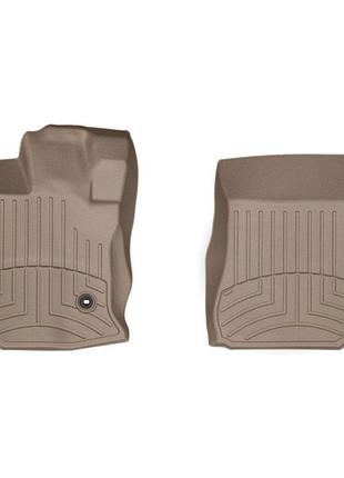 Передние коврики toyota venza 2012- с бортиком бежевые 454721 weathertech