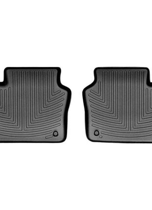 Килимки в салон (задні) porsche panamera 2010-15 з бортиком чорні 442572 weathertech