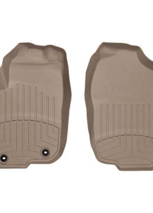 Передние коврики toyota rav4 2013- с бортиком бежевые 455101 weathertech
