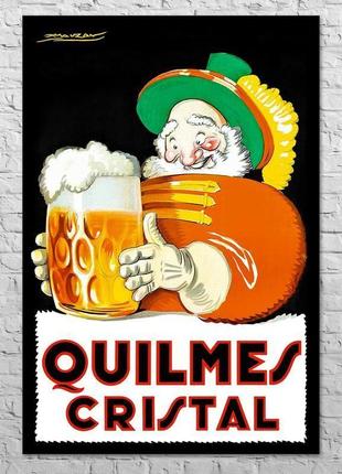 Плакат quilmes cristal, 1930