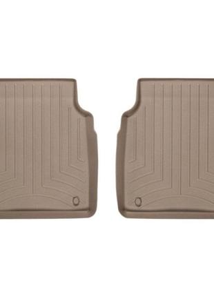 Задние weathertech коврики audi a8 2011- бежевые long 454202