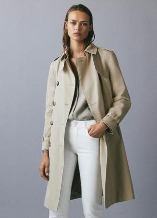 Тренч плащ massimo dutti4 фото