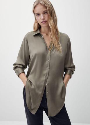 Блуза сорочка massimo dutti