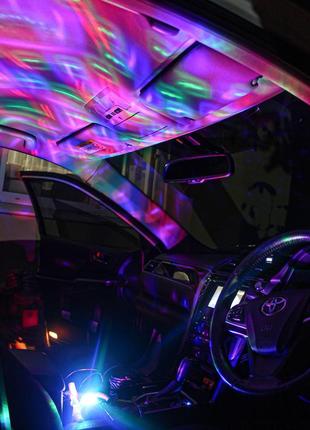 Міні диско-куля (світломузика) usb led 4w small magic ball black