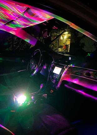 Світлодіодна rgb-підсвітка з датчиком звуку світломузика диско...