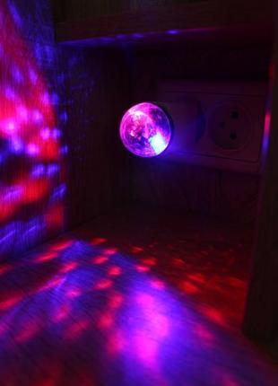 Потужна 4w яскрава usb диско лампа світломузика rgb освітлення...