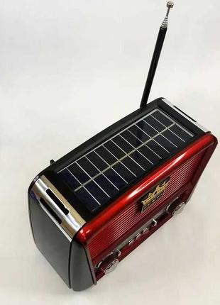 Всехвильовий портативний радіоприймач з сонячною панеллю golon...3 фото