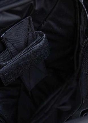 Тактична сумка-кобура, чоловічий месенджер із чорної кордури.6 фото