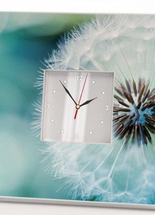 Красивые настенные часы с фото печатью "одуванчик" (c00582)1 фото