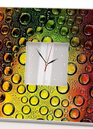 Настінний годинник "краплі води" (c00589)
