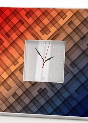 Современные настенные часы со стильным дизайном "узоры. абстракция" (c00707)