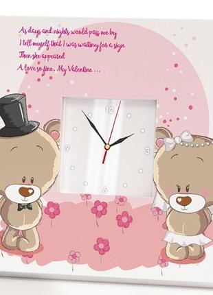 Настенные часы "валентинка. для влюбленных. 14 февраля. день святого валентина" (c03501)
