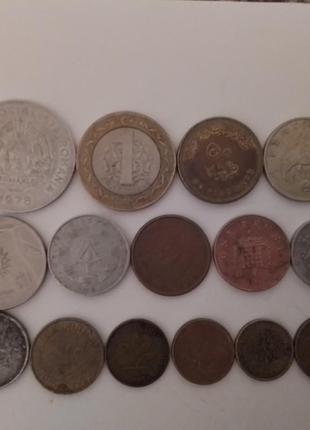 Монети європи 1947 р. (румунія, польща, туреччина, німеччина, чехія, британії, евросоюзу)