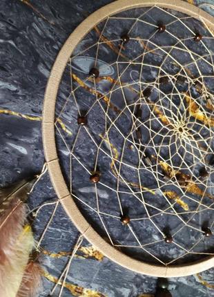 Бежевый карамельный ловец снов. бежевий карамельний ловець снів. декор для дома....