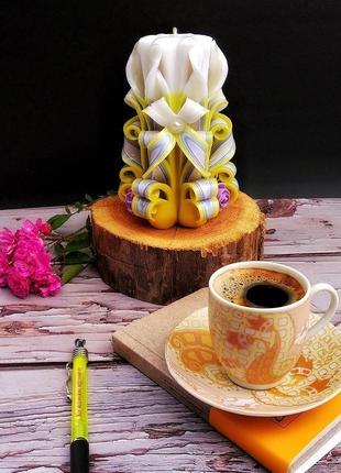 Резная свеча "радость дня"!