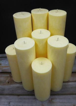Свечи с пальмового воска. натуральные свечи. набор свечей. свечи интерьерные. цена за цилиндр 15 см.10 фото