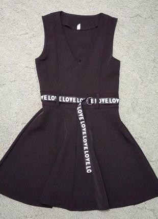 Черный сарафан на 8-9 лет