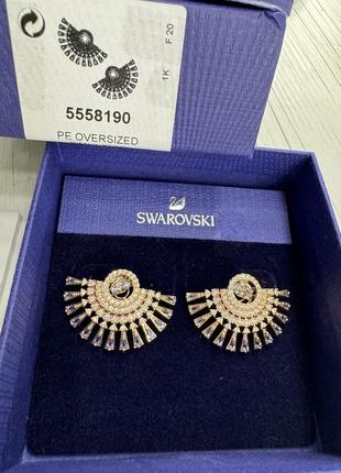 Swarovski 5558190 серьги новые сваровские оригинал позолота2 фото