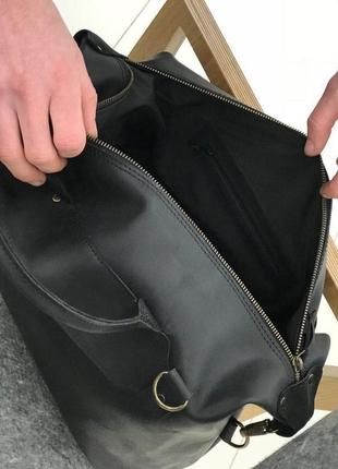 Саквояж з натуральної шкіри, сумка для подорожей3 фото
