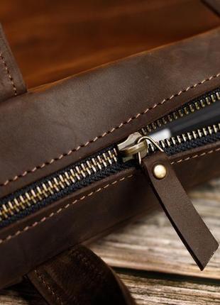 Деловой кожаный мужской портфель. повседневная кожаная сумка для ноутбука5 фото