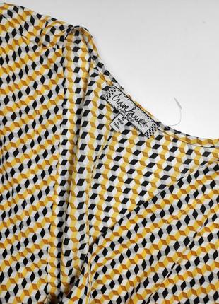 Блуза женская в принт свободного кроя с широкими рукавами от бренда crave fame m5 фото