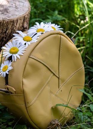 Женская сумочка, маленькая сумочка, сумочка через плечо, кожаная сумочка круглой формы,круглая сумка1 фото