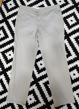 Брюки брюки мужские прямые бежевые повседневные kingfield, размер xl - 2xl