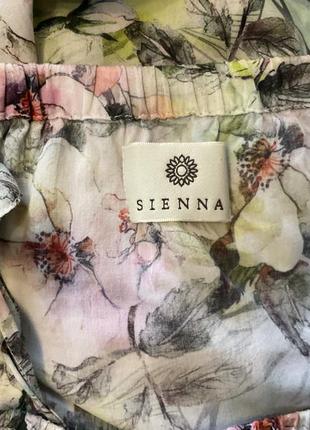 Легкая вискозная блузка в цветы/s/brend sienna4 фото