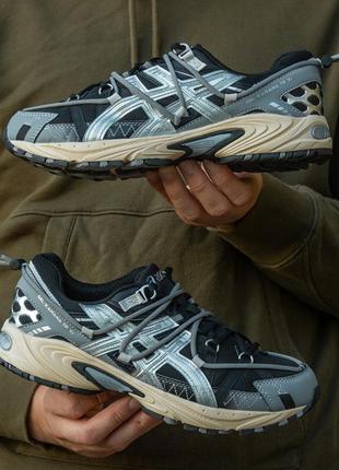 Чоловічі кросівки asics gel-kahana trail v2 black silver 428 фото