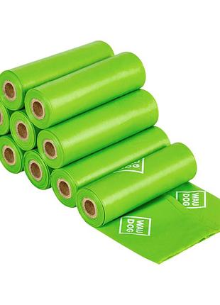 Биоразлагаемые гигиенические пакеты waudog, 70 шт/уп.