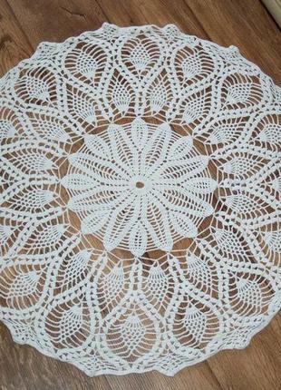 Скатертина handmade  "пір'я"
