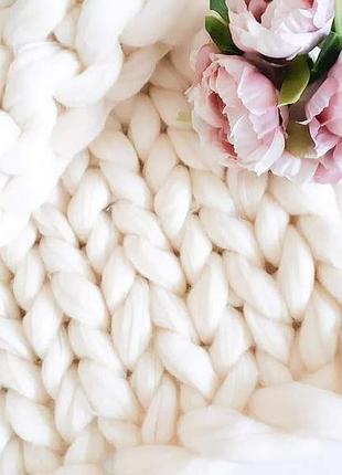 Плед из толстой мериносовой шерсти