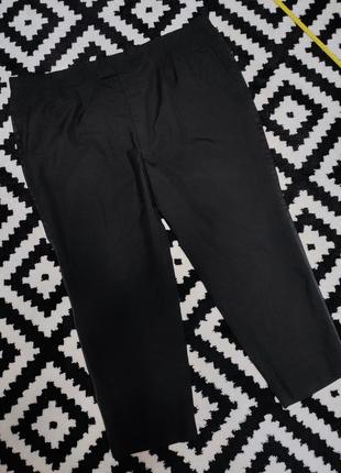 Брюки штани чоловічі прямі широкі повсякденні класичні чорні легкі з лампасами великий розмір varteks, розмір 6xl 7xl 8xl