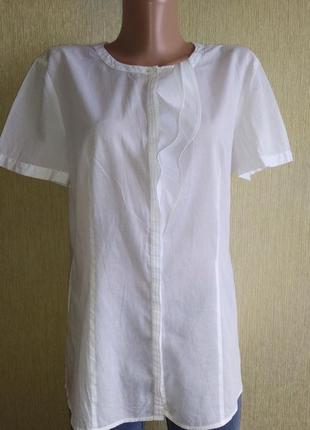 Hugo boss фирменная нежная белая рубашка блуза1 фото