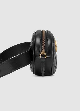 Сумка на пояс gucci marmont black3 фото