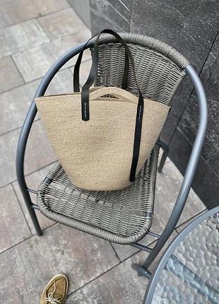 Сумка-кошик із джута