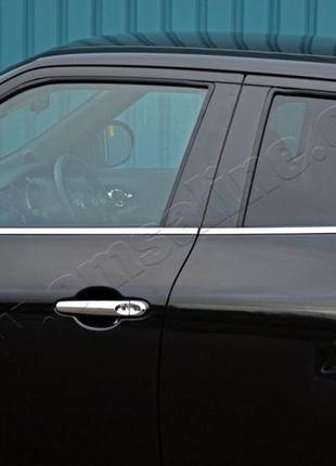 Nissan juke (2010-) молдинги стекол нижние 4шт