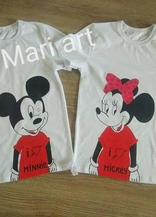 Футболки для дівчинки та хлопчика( брат і сестричка)