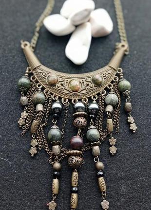 Ожерелье с натуральными камнями.подарок девушке.6 фото